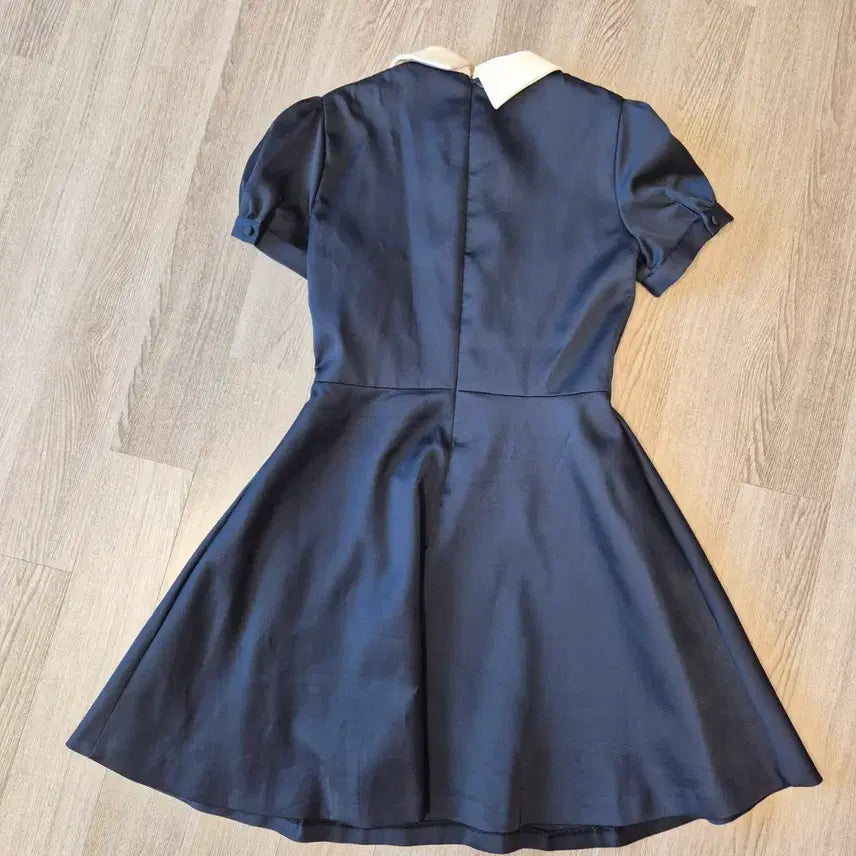 [BUNJANG] MilkCocoa Navy Color Block Collar Short Sleeve Dress / 밀크코코아 네이비 배색 카라 반팔 원피스