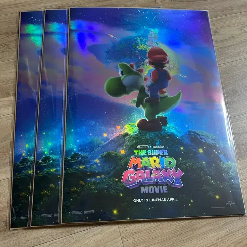 [BUNJANG] Super Mario Galaxy Megabox Goods Package Hologram Poster / 슈퍼 마리오 갤럭시 메가박스 굿즈패키지 영화 홀로그램 포스터