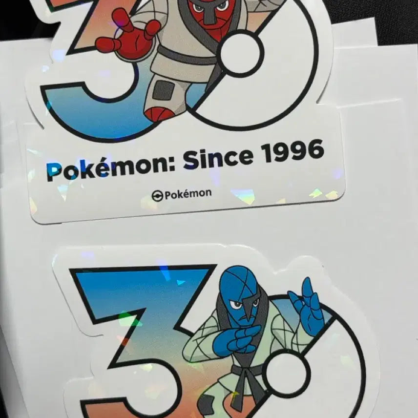 [BUNJANG] Pokemon 30th Anniversary Throwing Pokémon, Hitting Pokémon Stickers / 포켓몬 30주년 로고 스티커(던지미,타격귀)