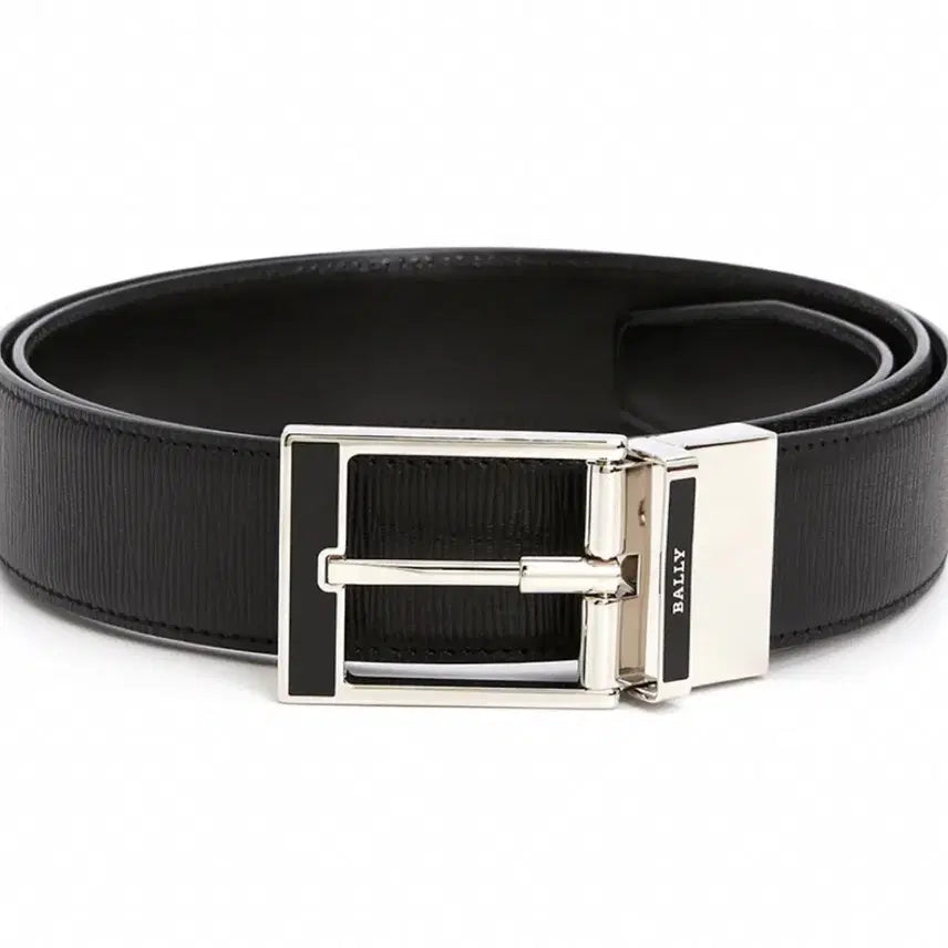 [BUNJANG] Bally Black Leather Belt / (새제품) 발리 BALLY 블랙 가죽 벨트