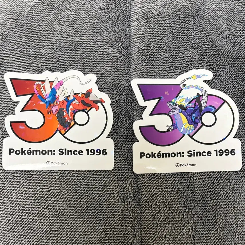 [BUNJANG] Pokemon 30th Anniversary Logo Sticker Set: Koraidon &amp; Miraidon / 한국한정] 포켓몬 30주년 로고 스티커 코라이돈 미라이돈 세트