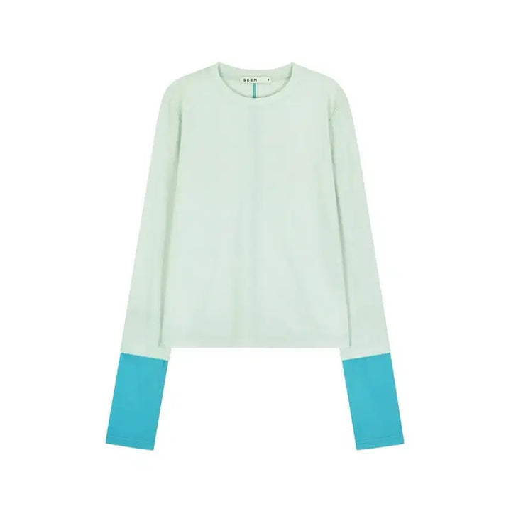 [BUNJANG] Seen Double Sleeve Long T-Shirt / Seen 더블 슬리브 롱티셔츠