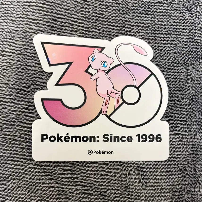 [BUNJANG] Pokemon 30th Anniversary Logo Mew Sticker / 한국한정] 포켓몬 30주년 로고 스티커 뮤