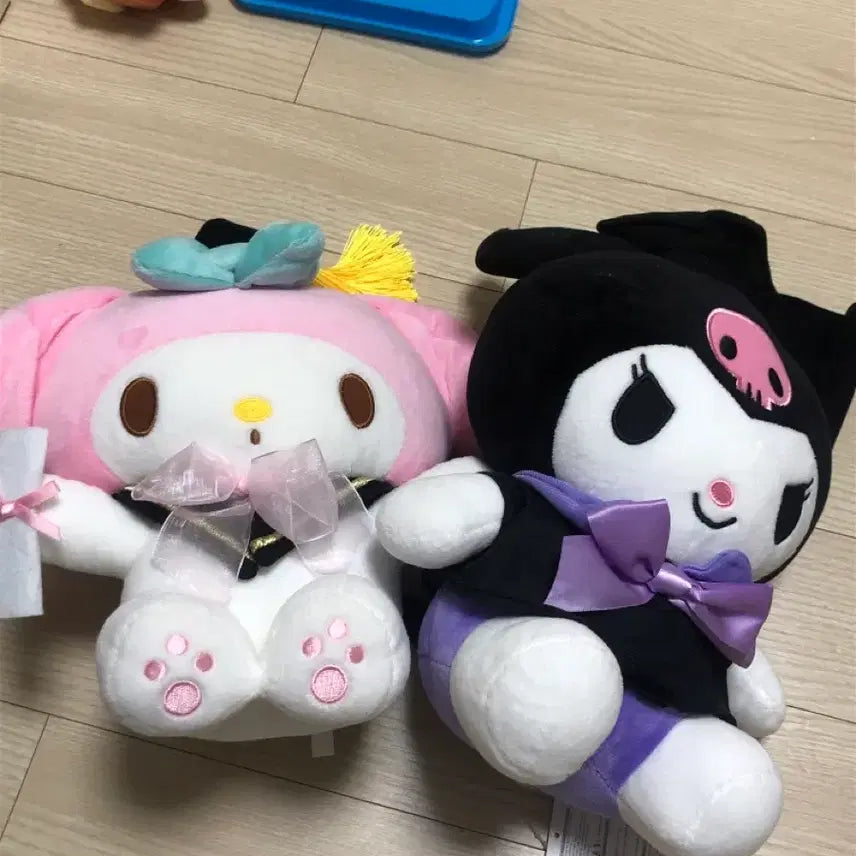 [BUNJANG] My Melody &amp; Kuromi Plush Set / 마이멜로디&amp;쿠로미 인형
