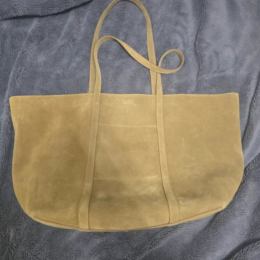 [BUNJANG] Noir Suede Shopper Bag Camel / (1회착)노이어 스웨이드 쇼퍼백 카멜 토트백 숄더백
