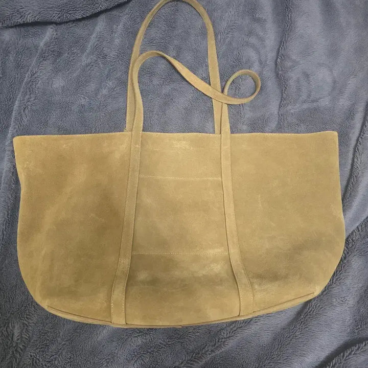 [BUNJANG] Noir Suede Shopper Bag Camel / (1회착)노이어 스웨이드 쇼퍼백 카멜 토트백 숄더백