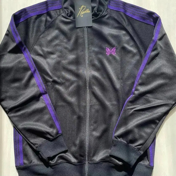 [SOLD OUT] (XL) 니들스 트랙자켓 져지 블랙 퍼플