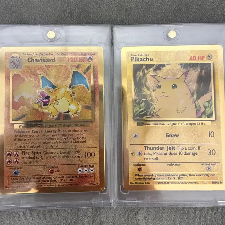 [BUNJANG] Metal Charizard, Metal Pikachu Bundle Set / 포켓몬스터 카드 메탈리자몽,메탈피카츄