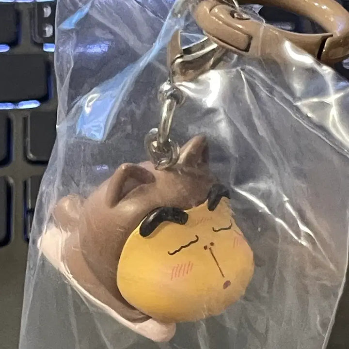 [BUNJANG] Crayon Shin-chan Cat Keyring / 고양이 짱구 키링 메지루시