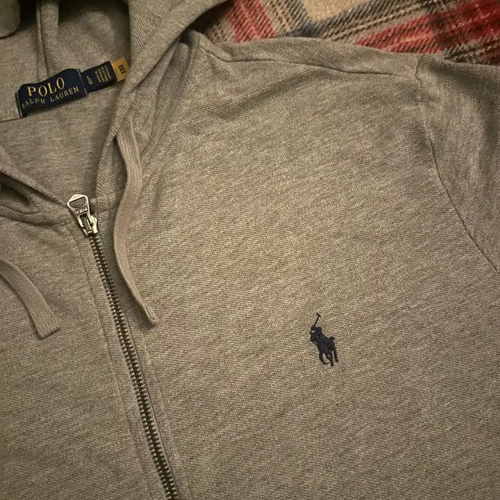 [BUNJANG] Polo Ralph Lauren Grey Hoodie Zip-Up L / 폴로 랄프로렌 그레이 후드집업 L