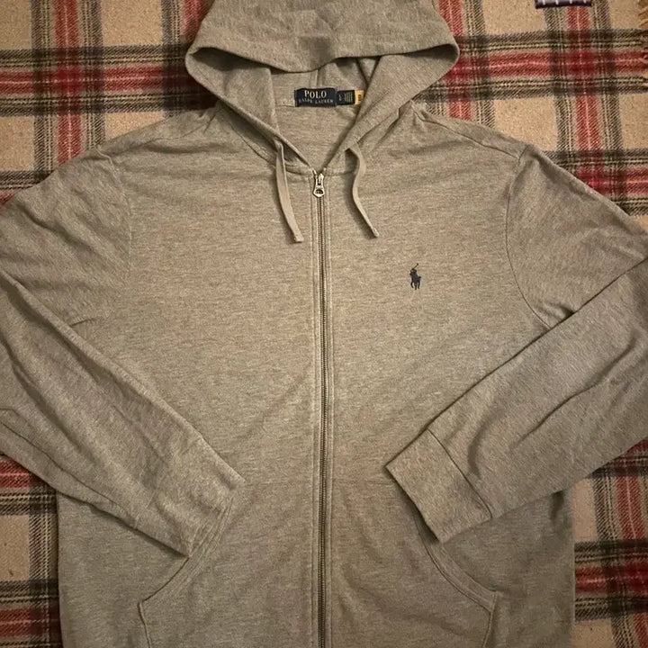 [BUNJANG] Polo Ralph Lauren Grey Hoodie Zip-Up L / 폴로 랄프로렌 그레이 후드집업 L