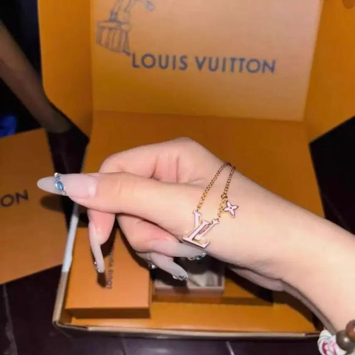 [BUNJANG] Louis Vuitton LV Flower Necklace Pink Gold / 루이비통 LV 플라워 목걸이 핑크 골드