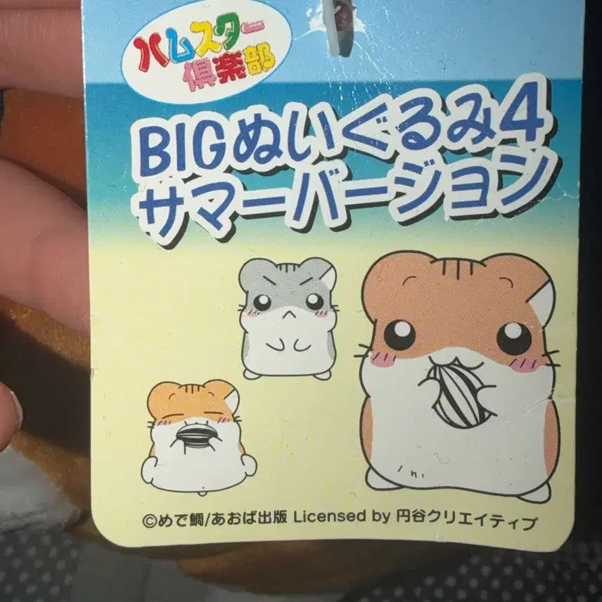[BUNJANG] Classic Hamster Club Plush Summer Hat Doll / 일본 고전 햄스터클럽 인형 부채 여름 모자