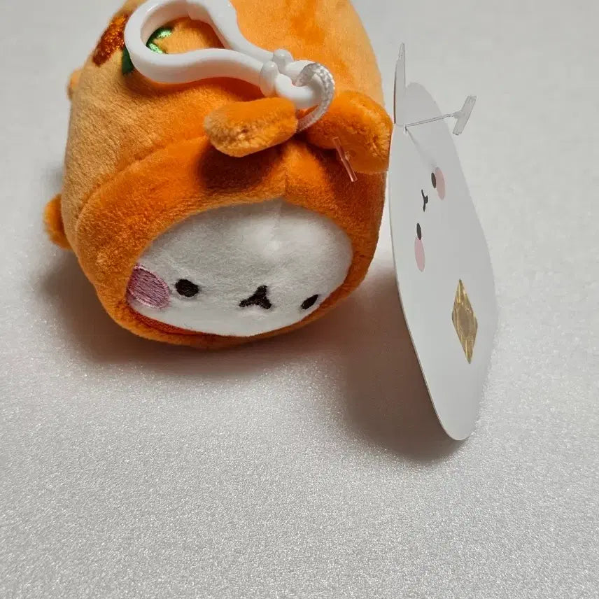 [BUNJANG] Molang Orange Plush Keychain / 몰랑이 오렌지색 인형 키링