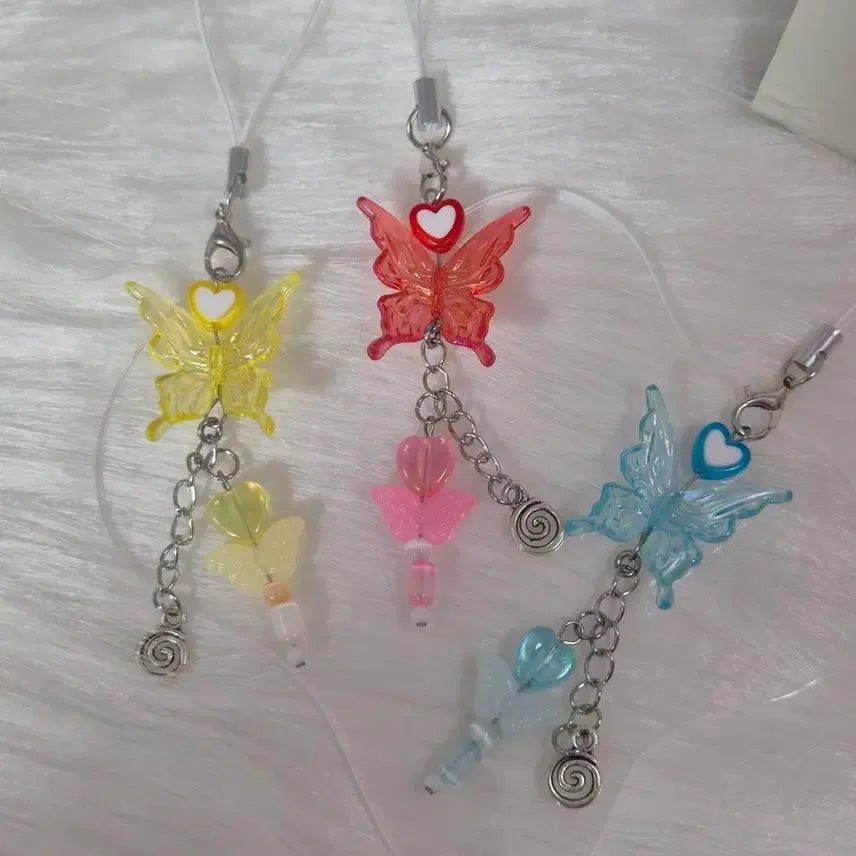 [BUNJANG] Fairy Bead Charm Keychain / 나비요정키링 비즈키링
