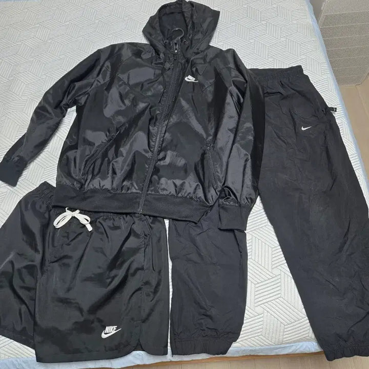 [BUNJANG] Nike Windbreaker, Shorts, and Long Pants Set / 나이키 바람막이+반바지+긴바지 셋업 판매