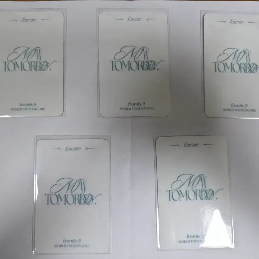 [BUNJANG] fromis_9 NOW TOMORROW Encore Concert Day 2 Photocard Set / 프로미스나인 NOW TOMORROW 앵콜 콘서트 2일차 포카 SET