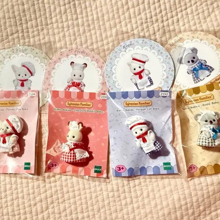 [BUNJANG] Sylvanian Families Chef Bundle Set (Chocolate Rabbit, Fennec Fox, Persian Cat, etc.) / 일괄 판매) 실바니안 셰프 (초콜릿토끼, 사막여우, 페르시안 고양이 등)