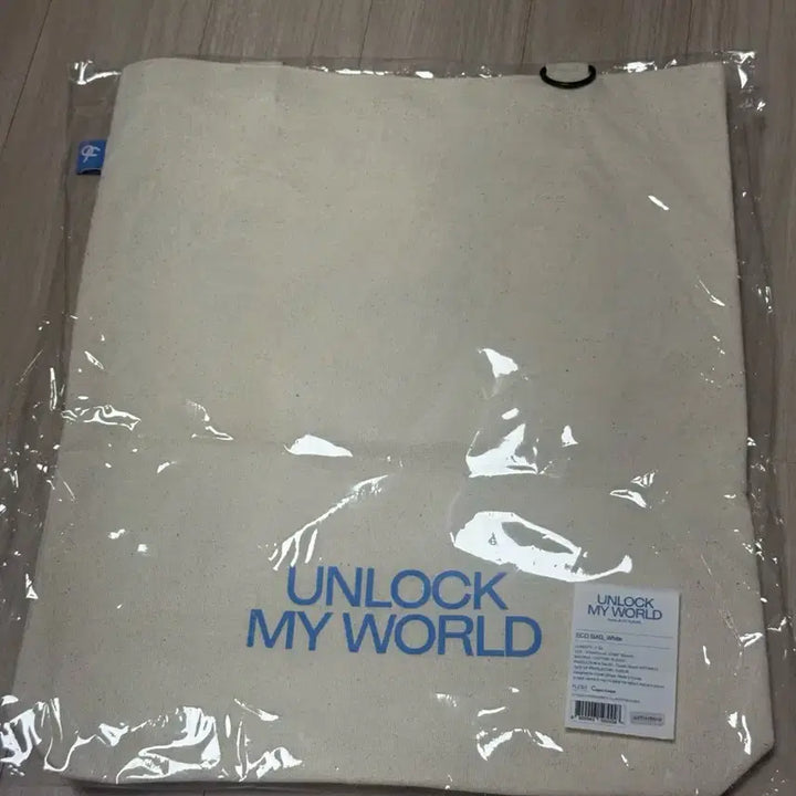 [BUNJANG] fromis_9 mino unlock my world ecobag white / 프로미스나인 미나우 가방 UNLOCK MY WORLD 에코백 화이트