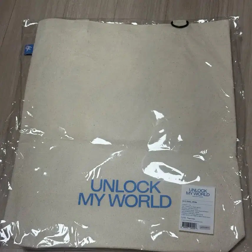 [BUNJANG] fromis_9 mino unlock my world ecobag white / 프로미스나인 미나우 가방 UNLOCK MY WORLD 에코백 화이트