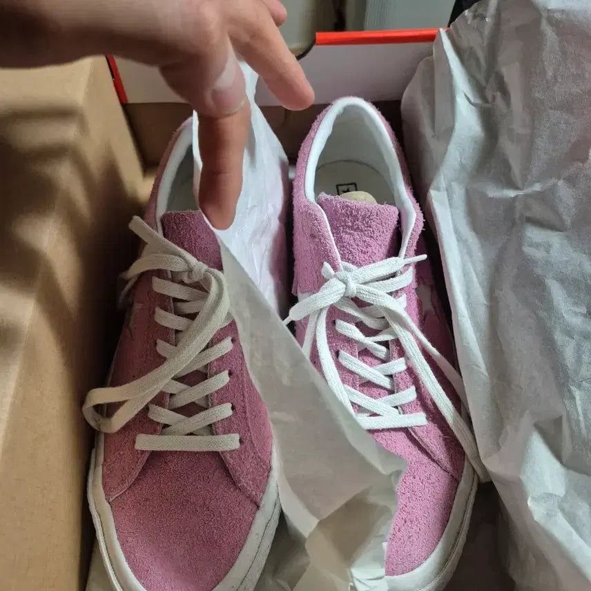 [BUNJANG] Converse One Star Premium Suede Light Orchid Sneakers 159492c / 컨버스 원스타 프리미엄 스웨이트 라이트오키드 159492c