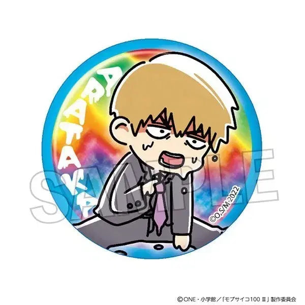 [BUNJANG] Mob Psycho 100 ATSUI Glitter Can Badge Reigen Arataka (Suit) / 모브사이코 100 ATSUI 번쩍번쩍 캔뱃지 레이겐 아라타카