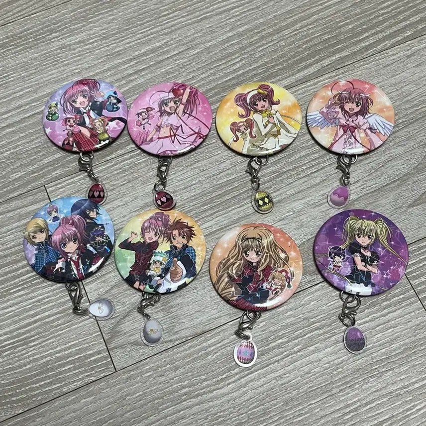 [BUNJANG] Shugo Chara! Pop Up Parade Set - Seram Anju Can Badges Bundle / 캐릭캐릭체인지 캐캐체 팝퍼블 세라 아무 캔뱃지 일괄