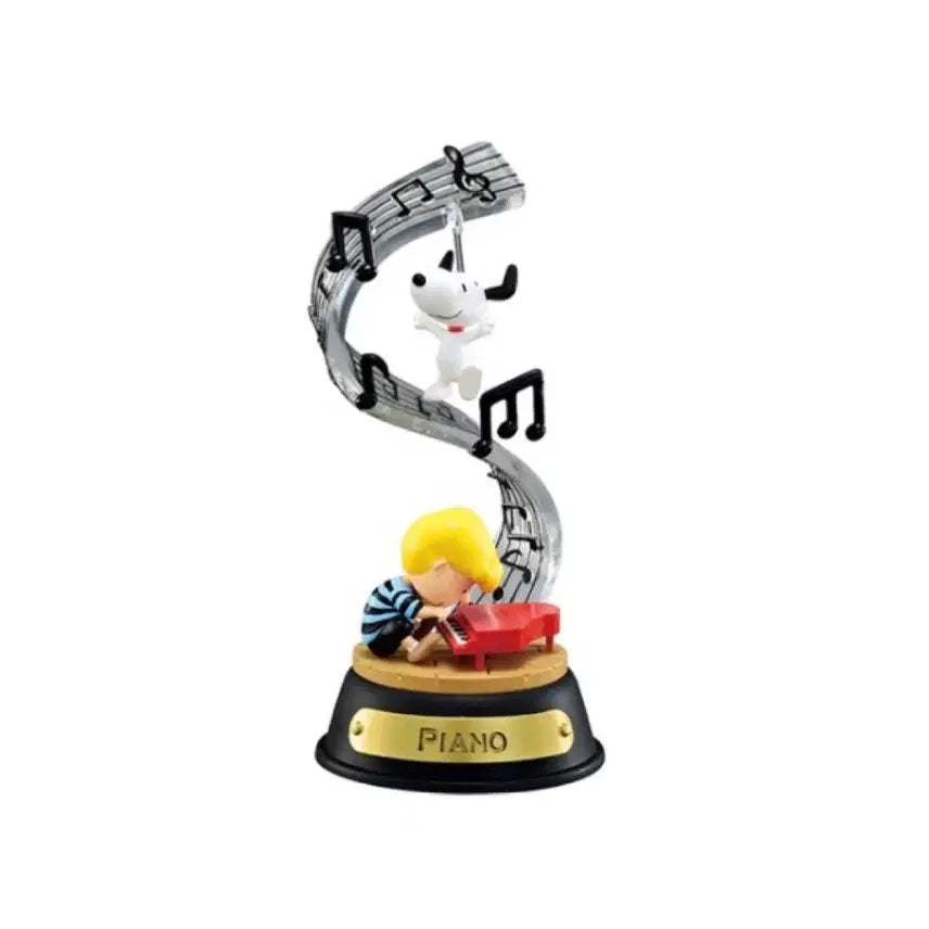 [BUNJANG] Re-Ment Snoopy Peanuts Swing Ornament Figure Piano / 리멘트 스누피 피너츠 스윙 오너먼트 피규어 미니어쳐 4번 피아노