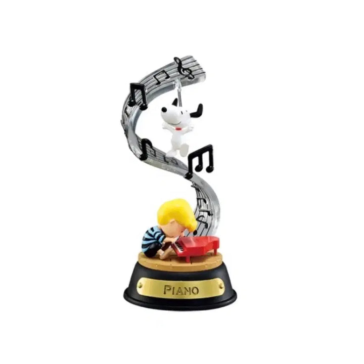 [BUNJANG] Re-Ment Snoopy Peanuts Swing Ornament Figure Piano / 리멘트 스누피 피너츠 스윙 오너먼트 피규어 미니어쳐 4번 피아노