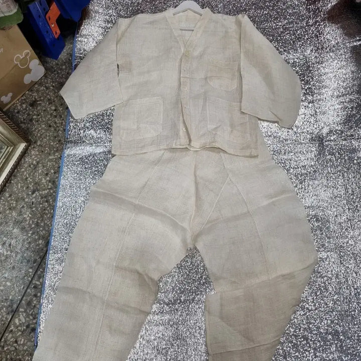 [BUNJANG] Korean Handmade Hemp Hanbok Set for Men / 국산 남성 삼베 한복 한벌