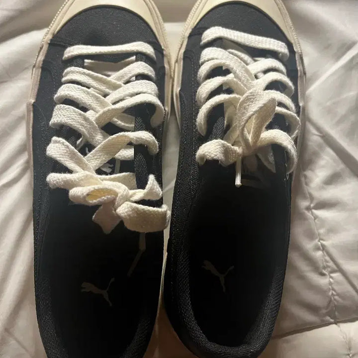 [BUNJANG] Puma Black Canvas Sneakers (260) / 운동화 퓨마 스니커즈 블랙 캔버스화 판매 양도