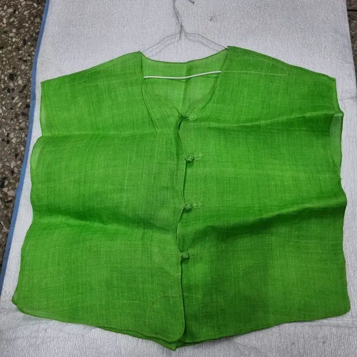 [BUNJANG] Green Ramie Vest / 초록색 모시 조끼