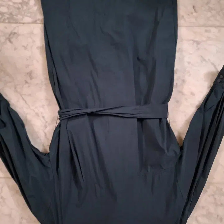 [BUNJANG] Anne Klein Crepe Long Dress Set / 앤클라인 바스락  롱 원피스 허리끈 세트S