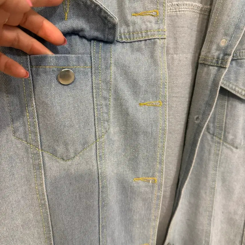 [BUNJANG] Bubble Logo Denim Jacket / 버블 로고 데님 자켓 청자켓