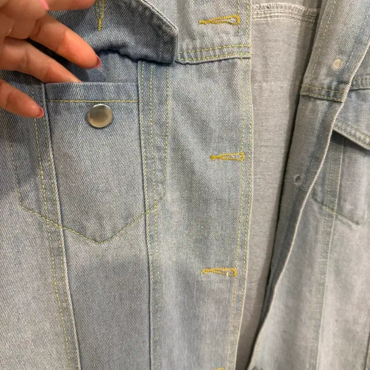 [BUNJANG] Bubble Logo Denim Jacket / 버블 로고 데님 자켓 청자켓