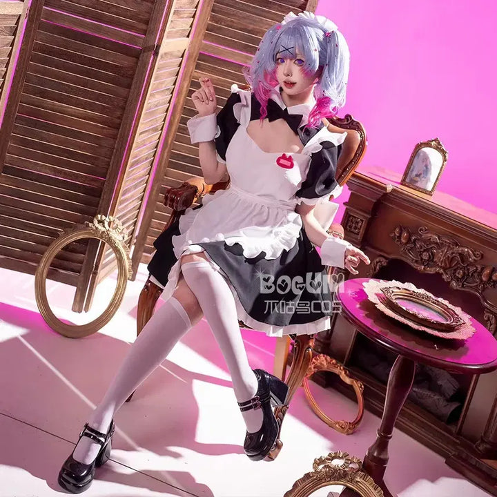 [BUNJANG] Hatsune Miku Rabbit Hall Maid Cosplay Costume Set / 하츠네미쿠 래빗홀 메이드
