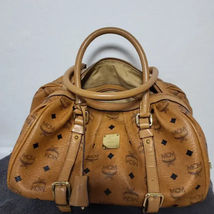 [BUNJANG] MCM Boston Bag Brown Tote Bag / MCM 보스턴백 브라운 토트백 가방
