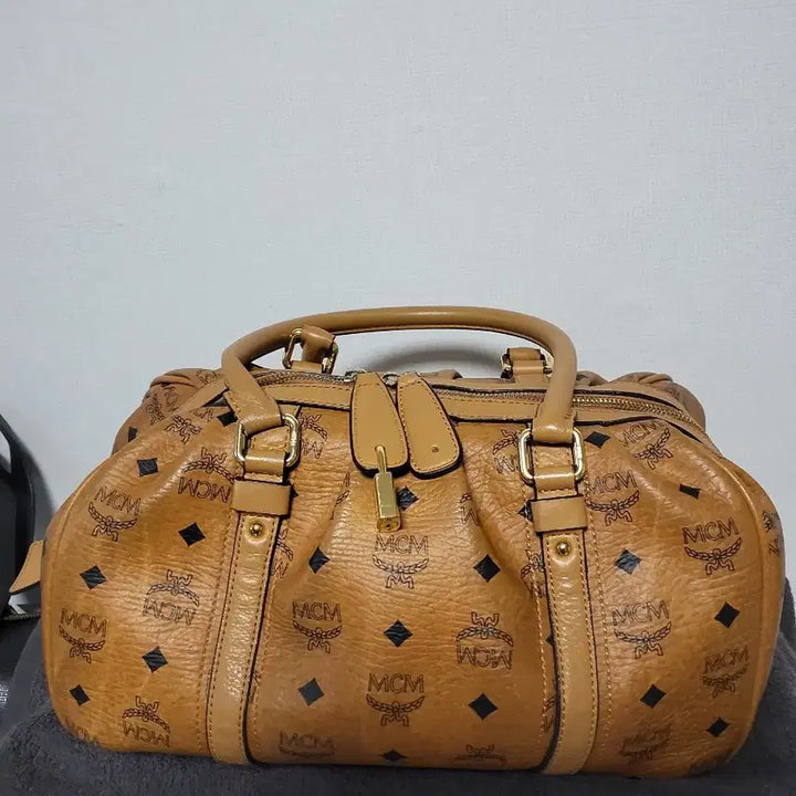 [BUNJANG] MCM Boston Bag Brown Tote Bag / MCM 보스턴백 브라운 토트백 가방