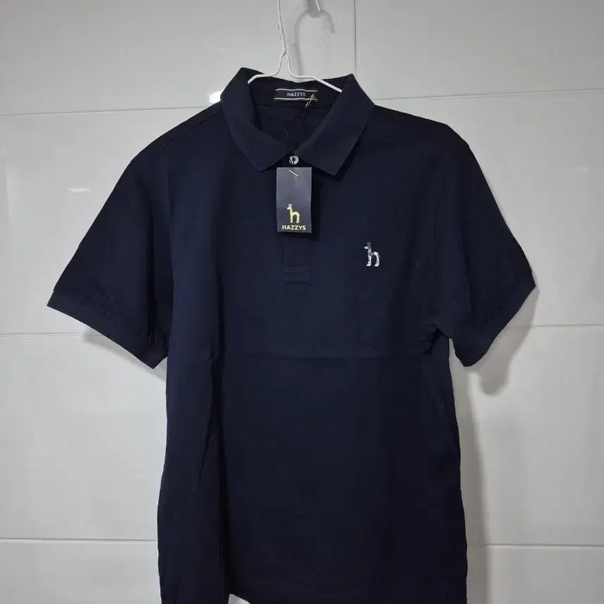 [BUNJANG] Hazzys Navy Short Sleeve Polo Shirt Size 100 / 헤지스 네이비 반팔 폴로티 100ㅡ새상품