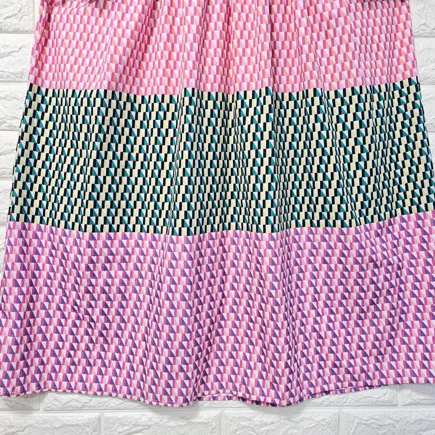 [BUNJANG] Unique Pattern Long Dress / 패턴 롱 원피스