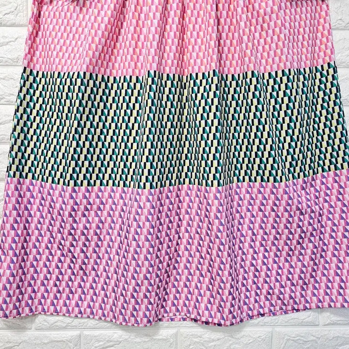[BUNJANG] Unique Pattern Long Dress / 패턴 롱 원피스
