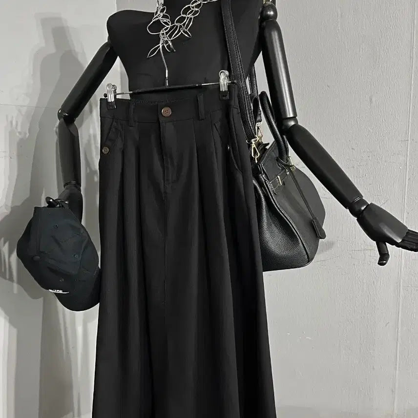 [BUNJANG] A-Line Long Skirt Black / A라인롱스커트/블랙롱스커트/롱스커트