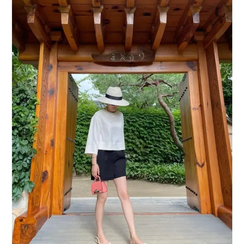 [BUNJANG] Jasmine K. 7-Sleeve Blouse - Pearl White (Size S) / 자스민케이 7부 블라우스 s/시에 오르 유메르 비그레이 그레이룸 어라운드