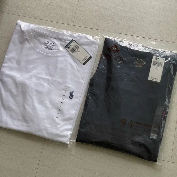 [BUNJANG] Polo Ralph Lauren Short Sleeve T-Shirt Bundle (Navy, White) XL / (폴로 랄프로렌/새상품/일괄) 반팔 XL (네이비, 화이트)