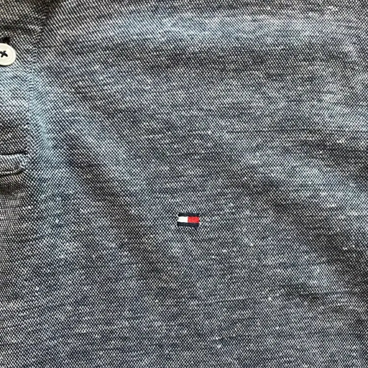 [BUNJANG] Tommy Hilfiger Mixed Grey Polo Shirt L (100) / 타미힐피거 믹스 그레이 카라티 L 사이즈 (100)