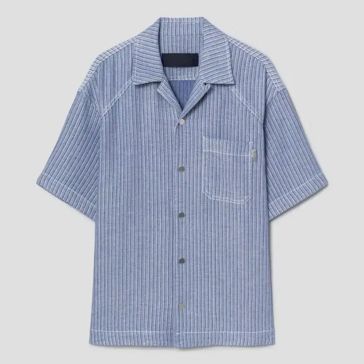 [BUNJANG] JUUN.J 26SS Slub Rib Stripe Shirt (Size 48) / 준지 26ss 슬럽 립 스트라이프 셔츠(48)