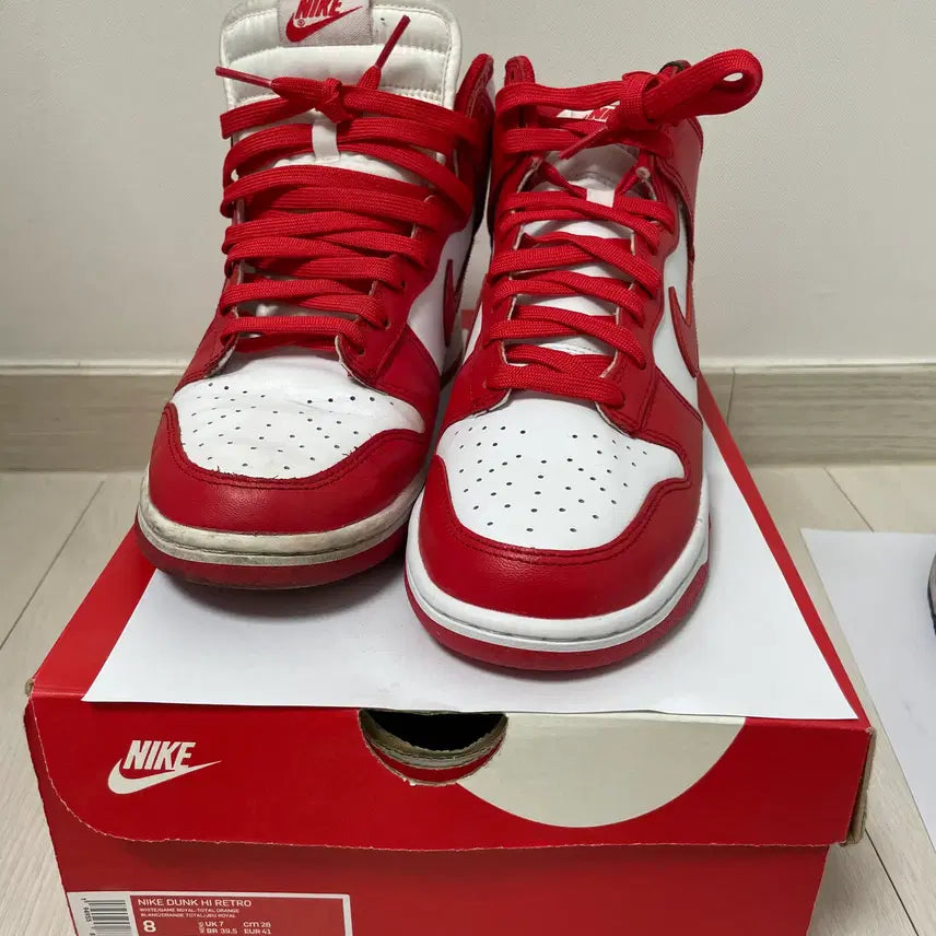 [BUNJANG] Nike Dunk High University Red (Kentucky) Sneakers / 나이키 덩크 하이 레드(유니버시티)