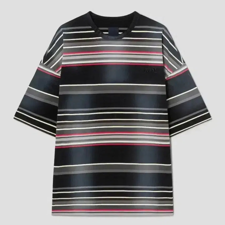 [BUNJANG] Juun.J 26SS Multi Stripe Short Sleeve T-Shirt (M) / 준지 26ss 멀티 스트라이프 반팔(M)