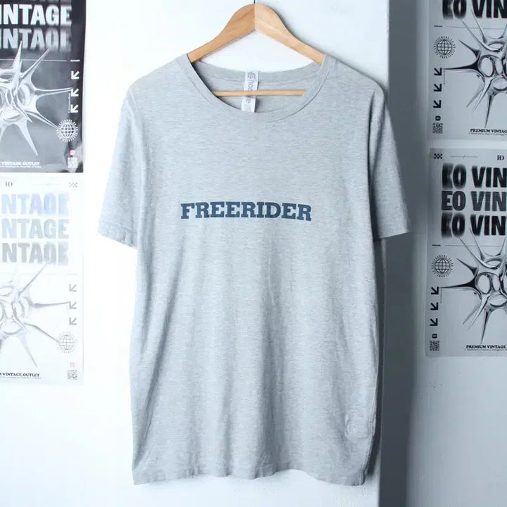 [BUNJANG] Nonnative Lettering Half Sleeve T-Shirt Grey / (L) 논네이티브 반팔 티셔츠 레터링 그레이 일본-7615