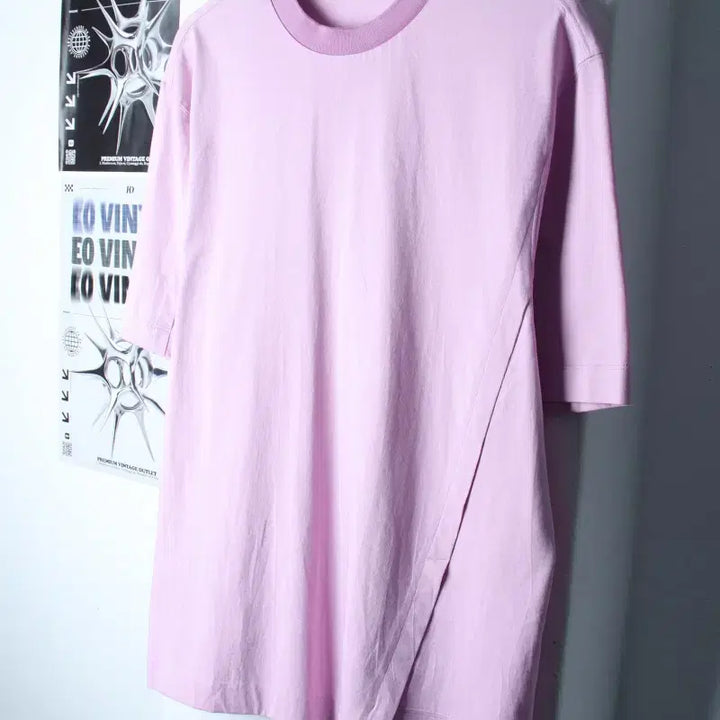[BUNJANG] TIME 2023 Semi-Oversized Half-Sleeve T-Shirt (L-XL) / (L-XL) 타임 반팔 티셔츠 한섬 퍼플 한정판-7618